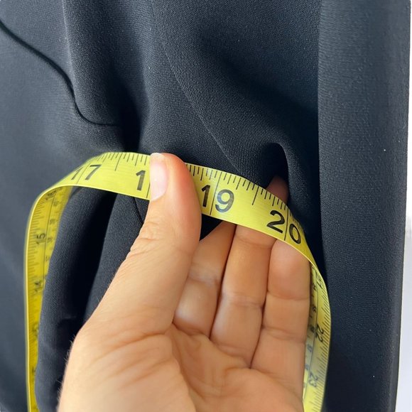 Ralph Lauren Black Label Black Long Sleeve Side Ruched Midi Dress 8 - Picture 7 of 12